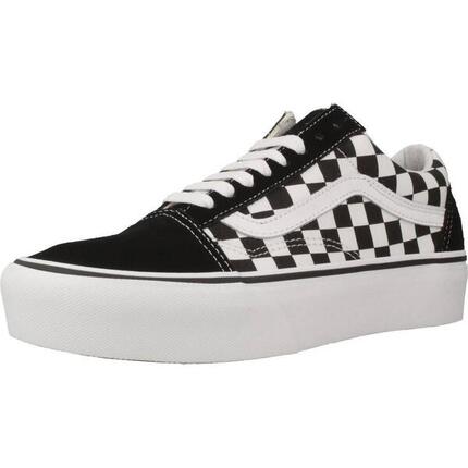 Buty Vans Checkerboard Old Skool Platform czarne