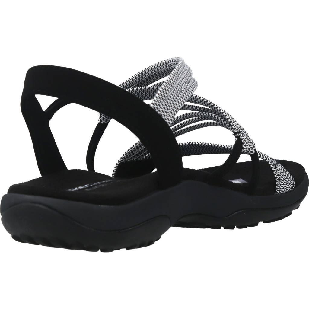 Sandalias Mujer Skechers Reggae Slim Negro 3/5