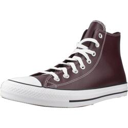Baskets Converse Modèle Chuck Taylor All Star Faux Leather Couleur Bordeaux