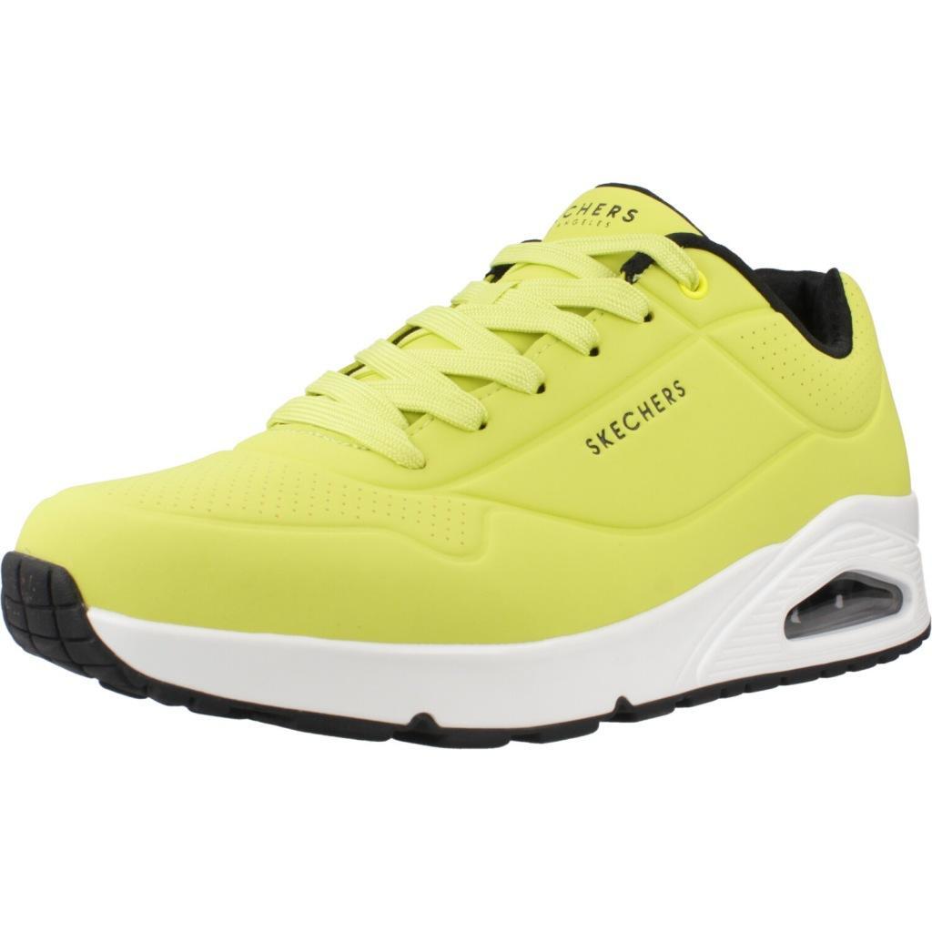 Skechers - Baskets Skechers Modèle Uno - Stand On Air Couleur Jaune - Chaussures De Sport - Jaune - Decathlon