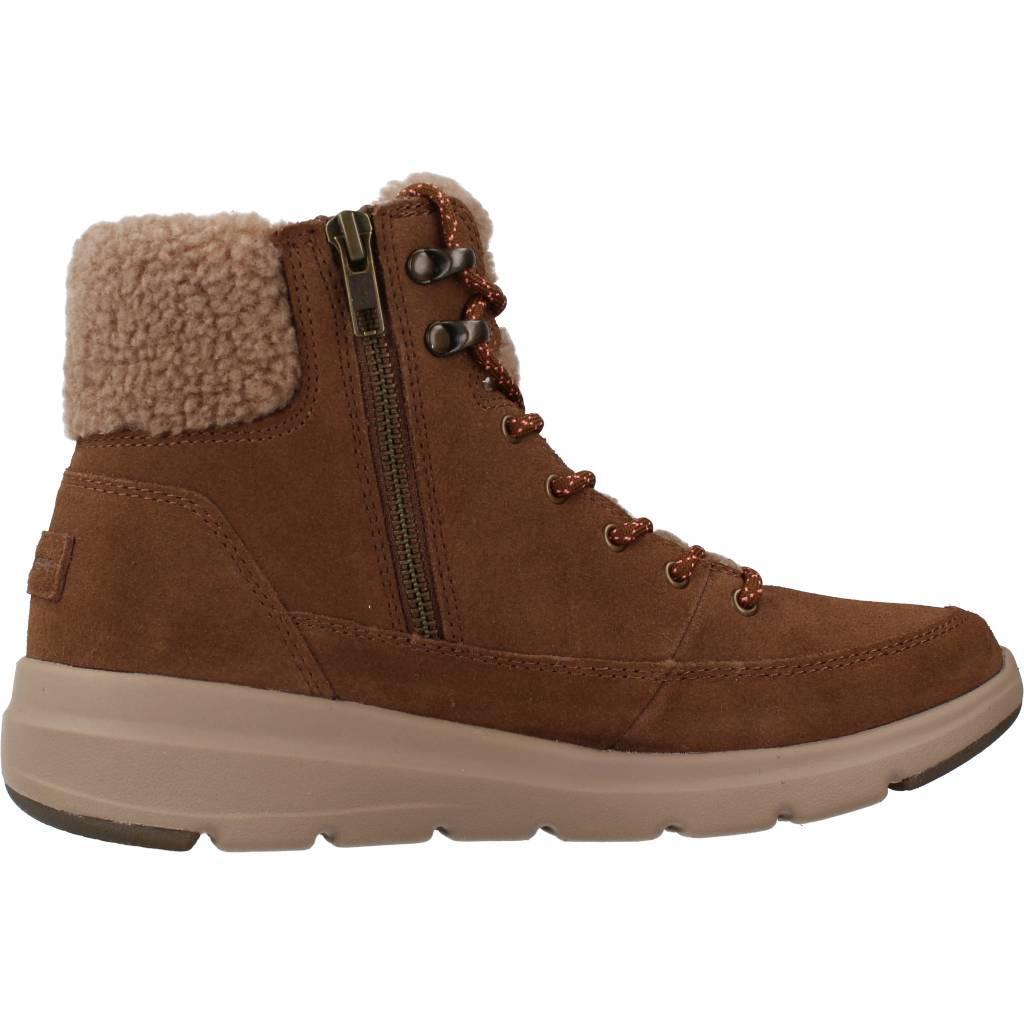 Botines Planos Mujer Skechers Woodlands Marrón 4/5