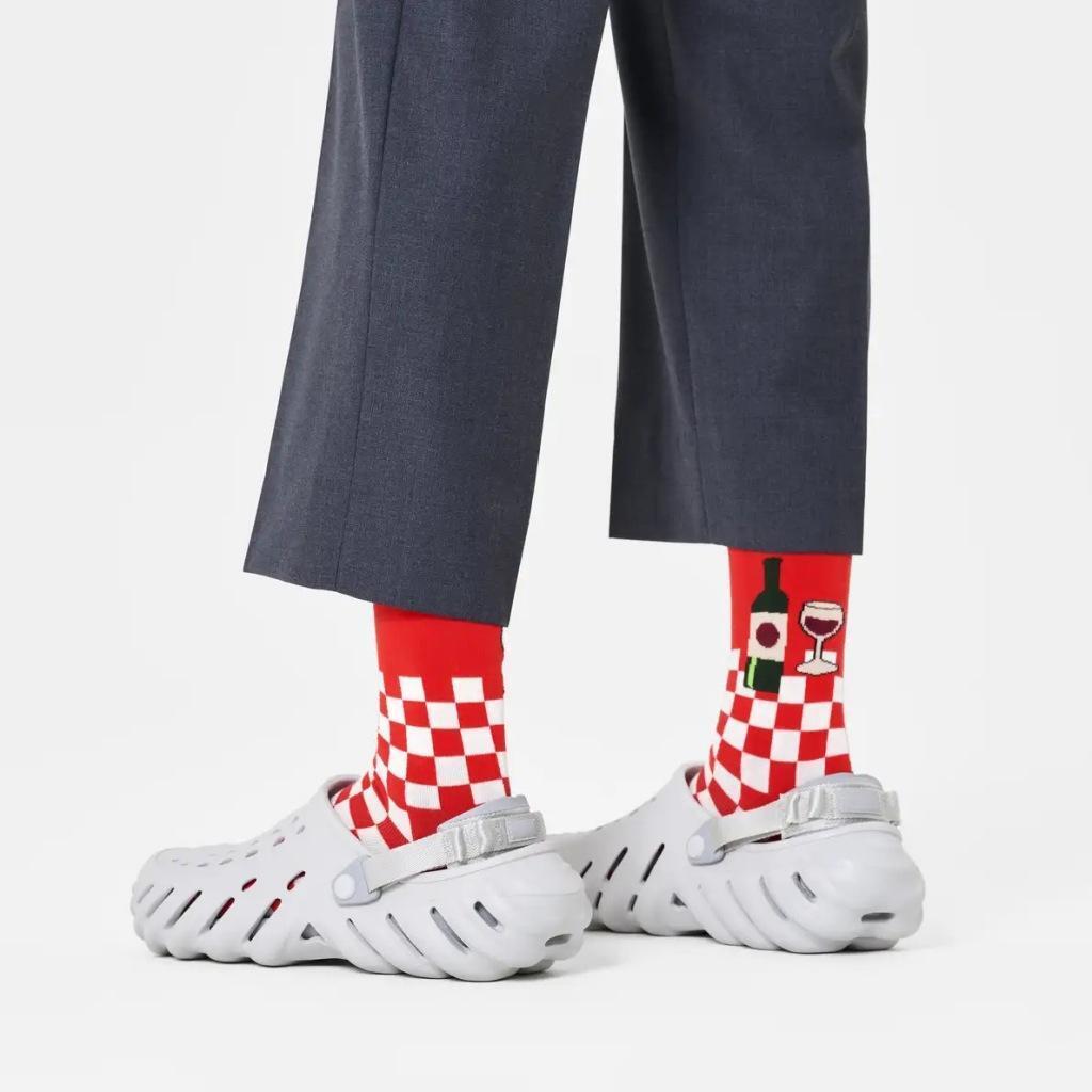 Calzini Happy Socks Modello Wine And Dine Colore Rosso 2/4