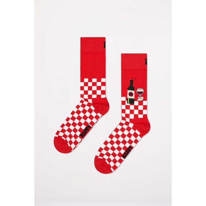 Ciorapi Happy Socks Model Wine And Dine Culoare Roşu