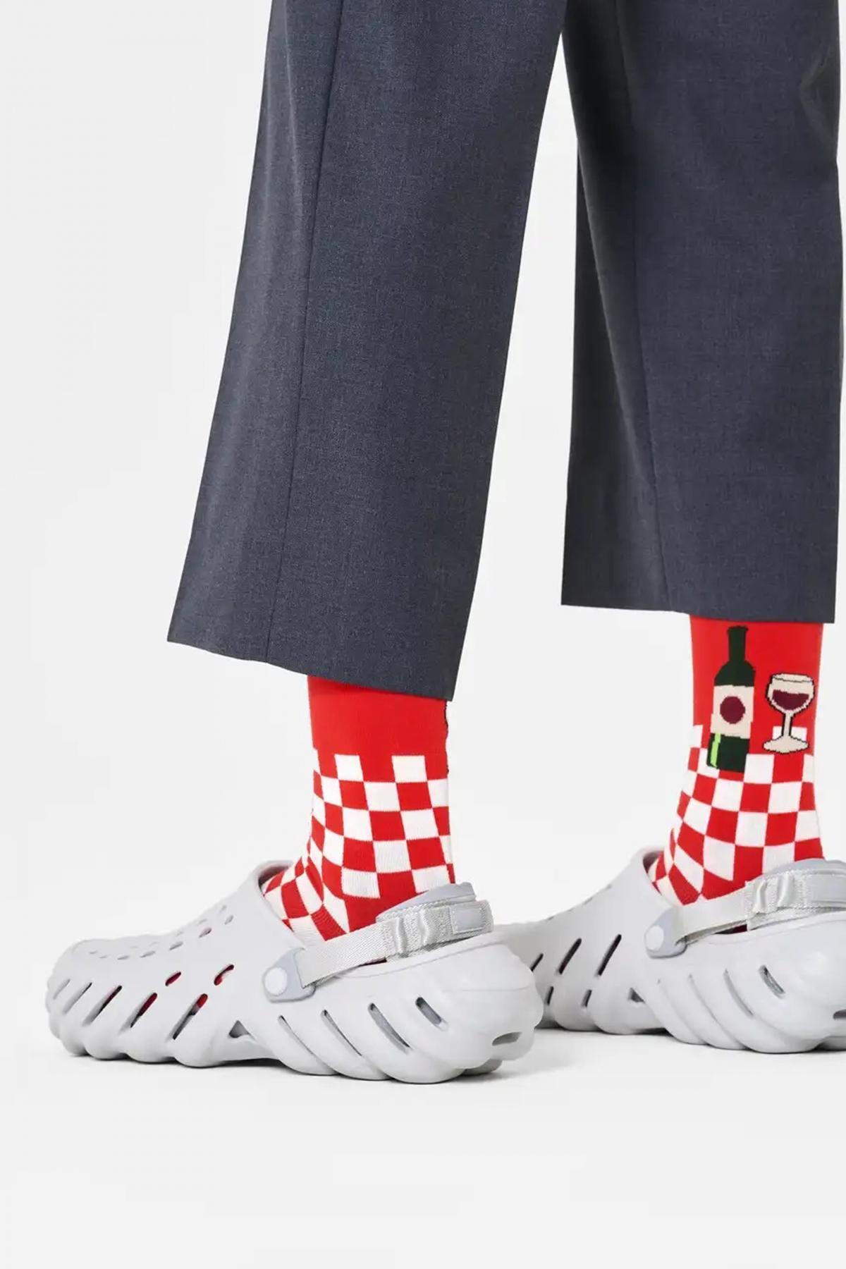 Calzini Happy Socks Modello Wine And Dine Colore Rosso 4/4