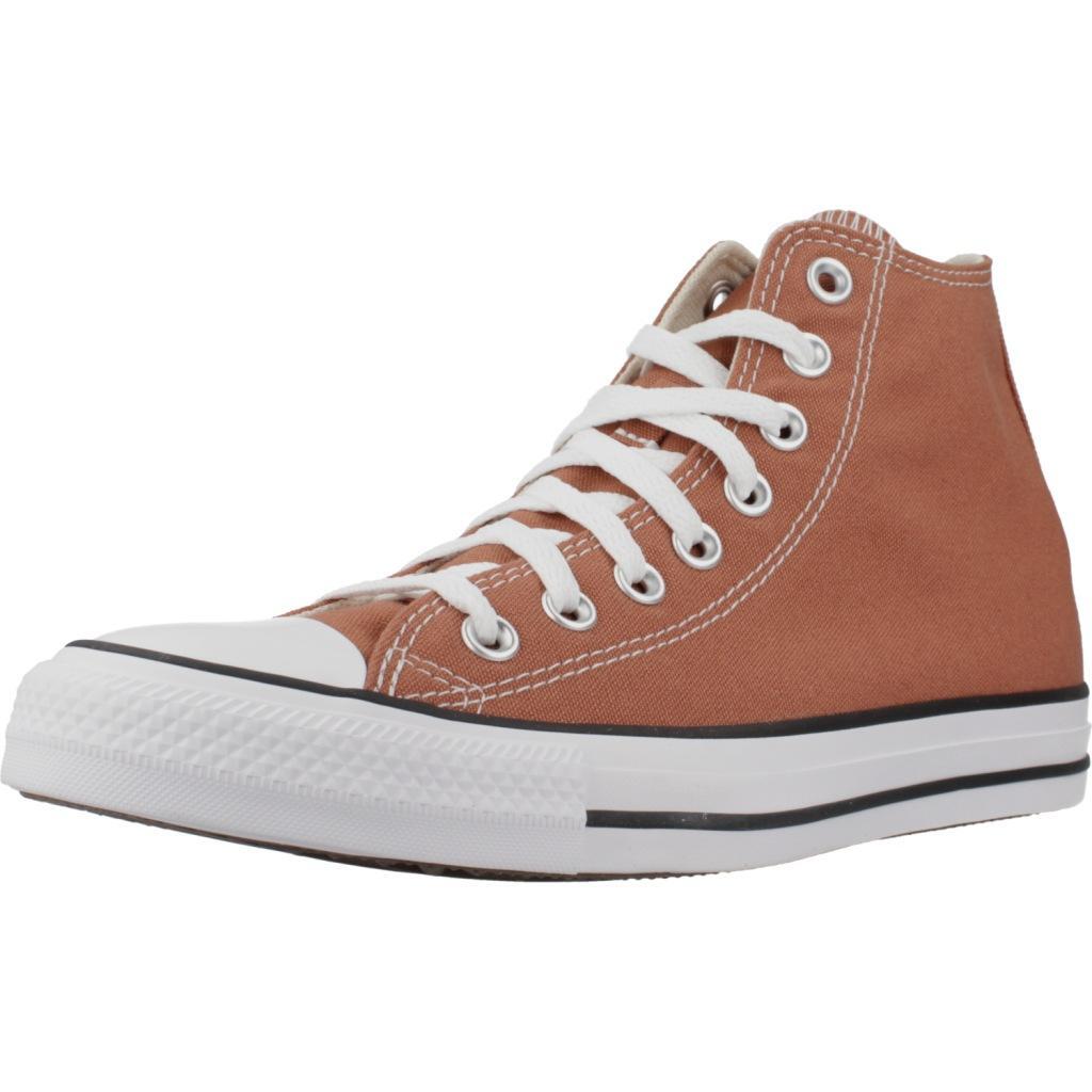Ténis converse modelo chuck taylor all star hi cor castanho