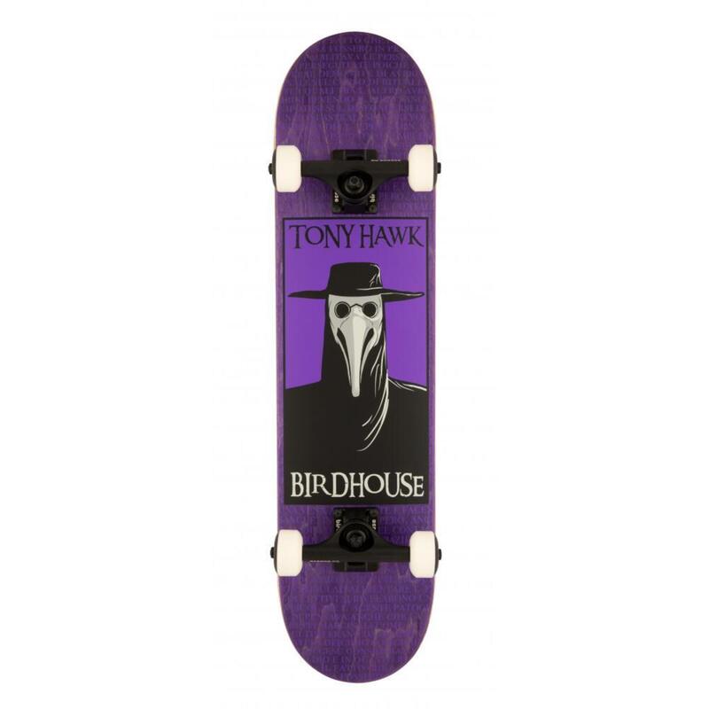 Birdhouse Stage 3 Plague Doctor 7,5" Lila Skateboard