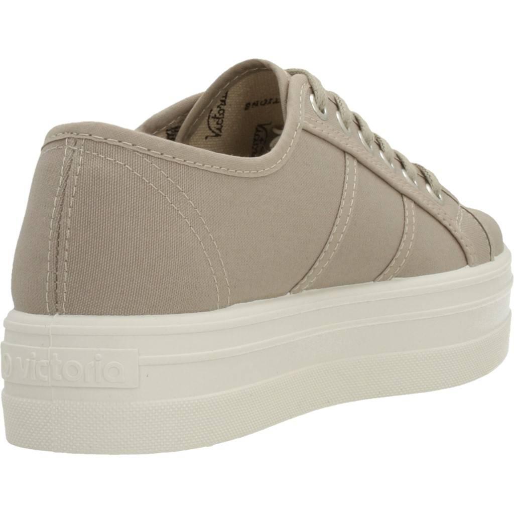 Barcelona Womens Lace Up Platform Canvas Trainers 3/6
