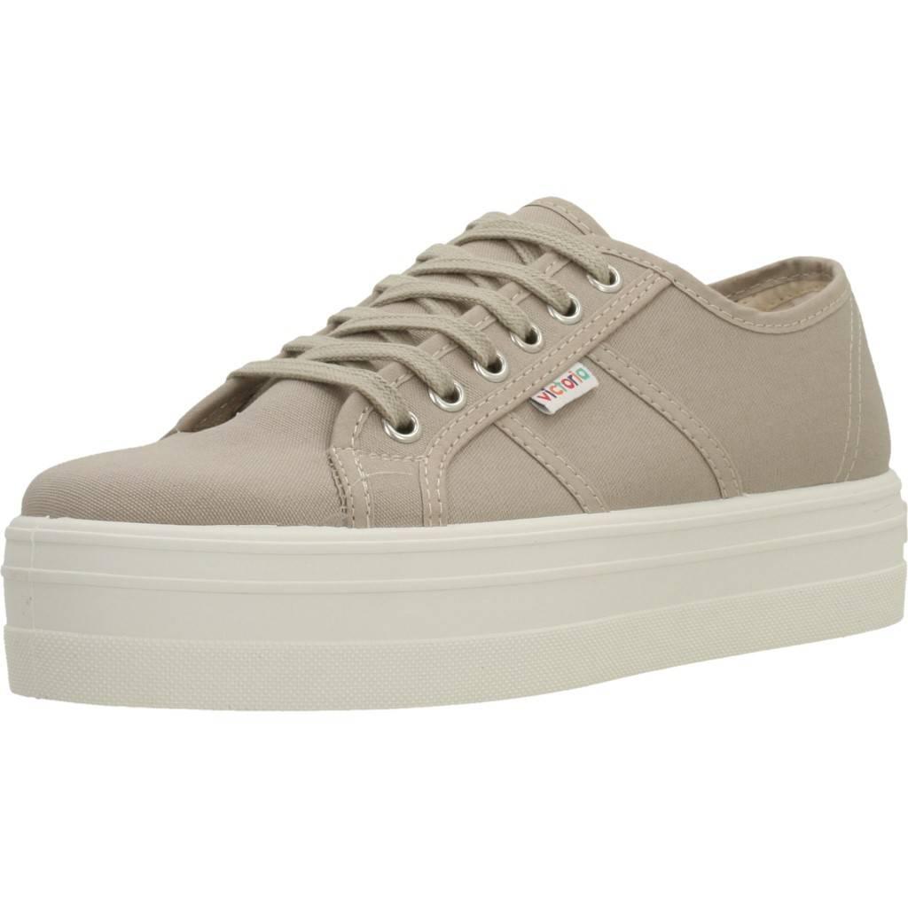 VICTORIA Barcelona Womens Lace Up Platform Canvas Trainers