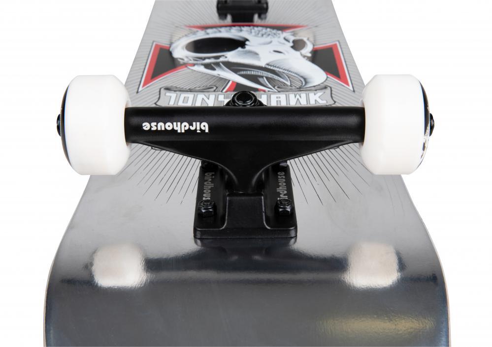 Skate Birdhouse Stage 3 Skull 2 7.75" Silver Foil 2/5