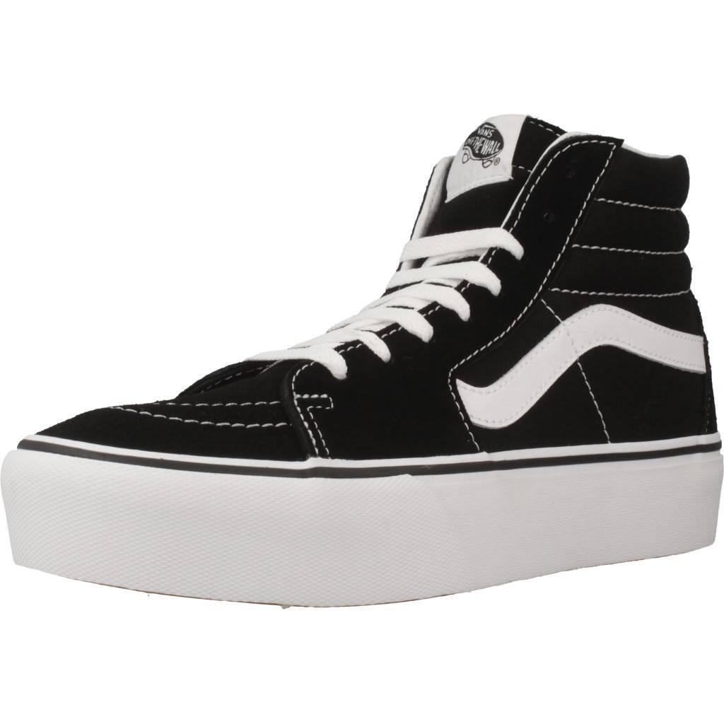 Ténis vans modelo sk8-hi platform 2.0 cor preto
