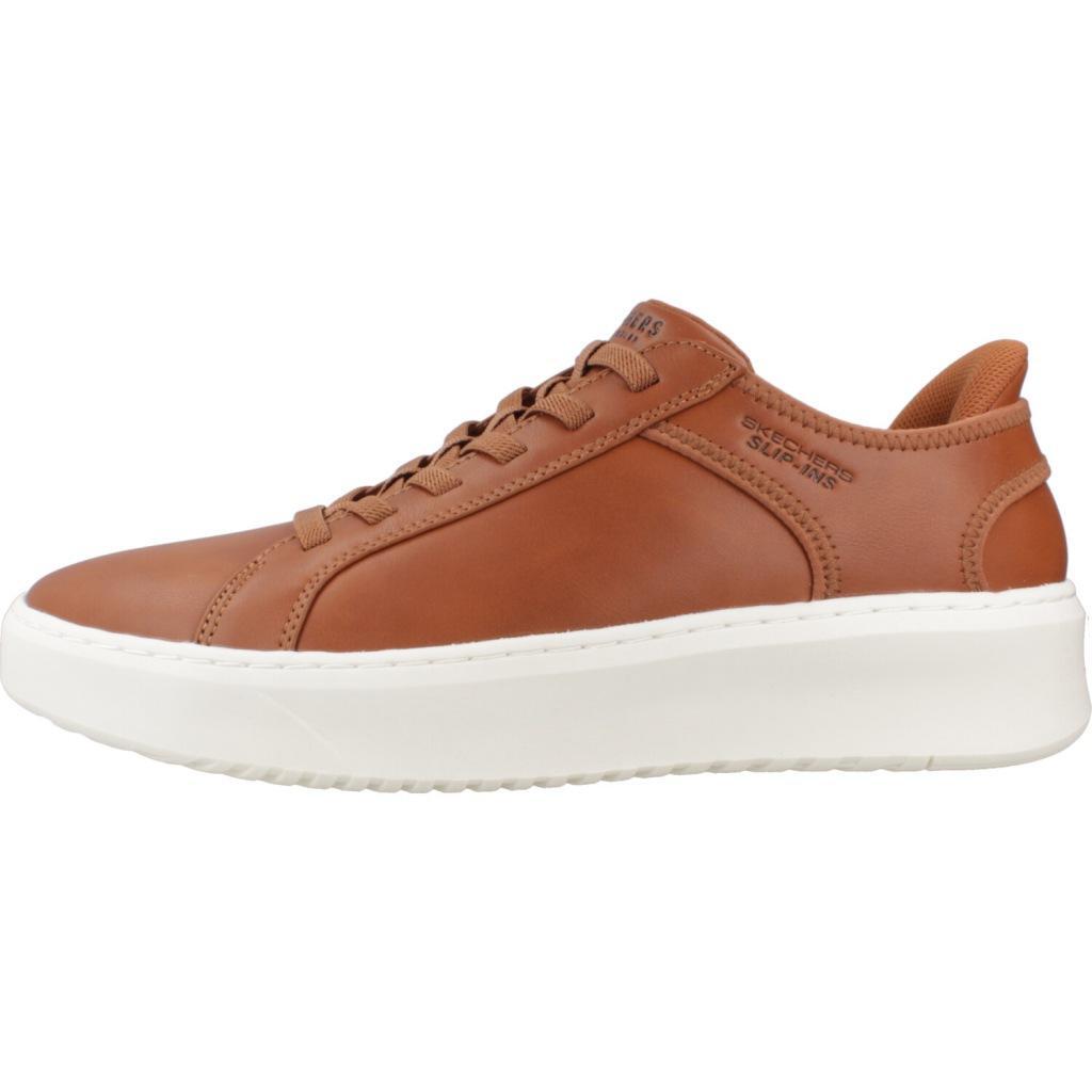 Baskets Skechers Modèle Court Break Slip-ins Couleur Marron 2/5