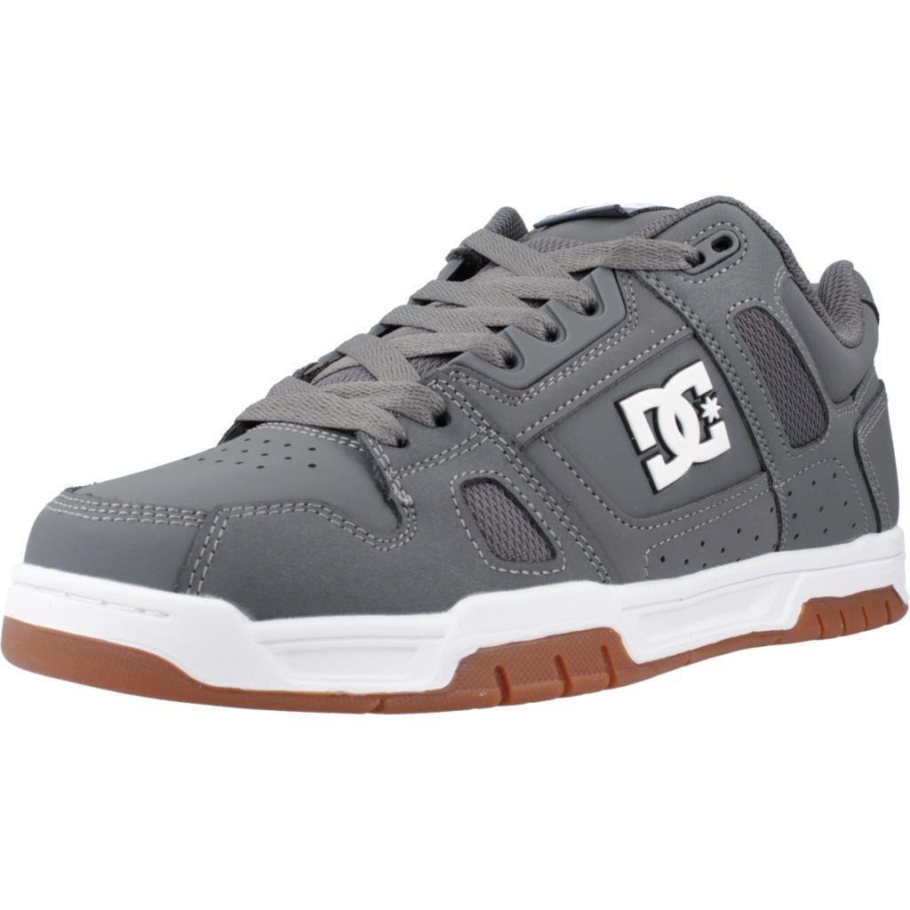 DC Stag Skate Shoes - Grey/Gum - Nubuck