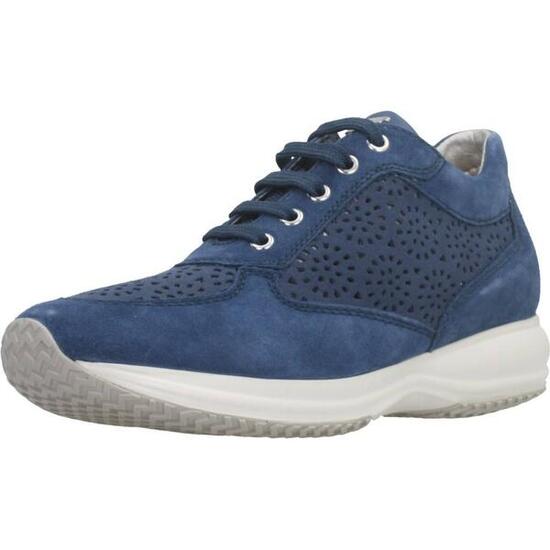 Baskets Geox Modèle D Happy A Couleur Bleu