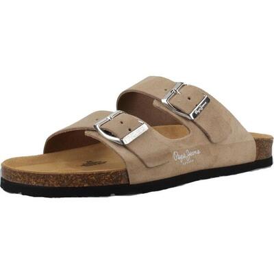Sandalen pepe jeans model oban suede w kleur lichtbruin