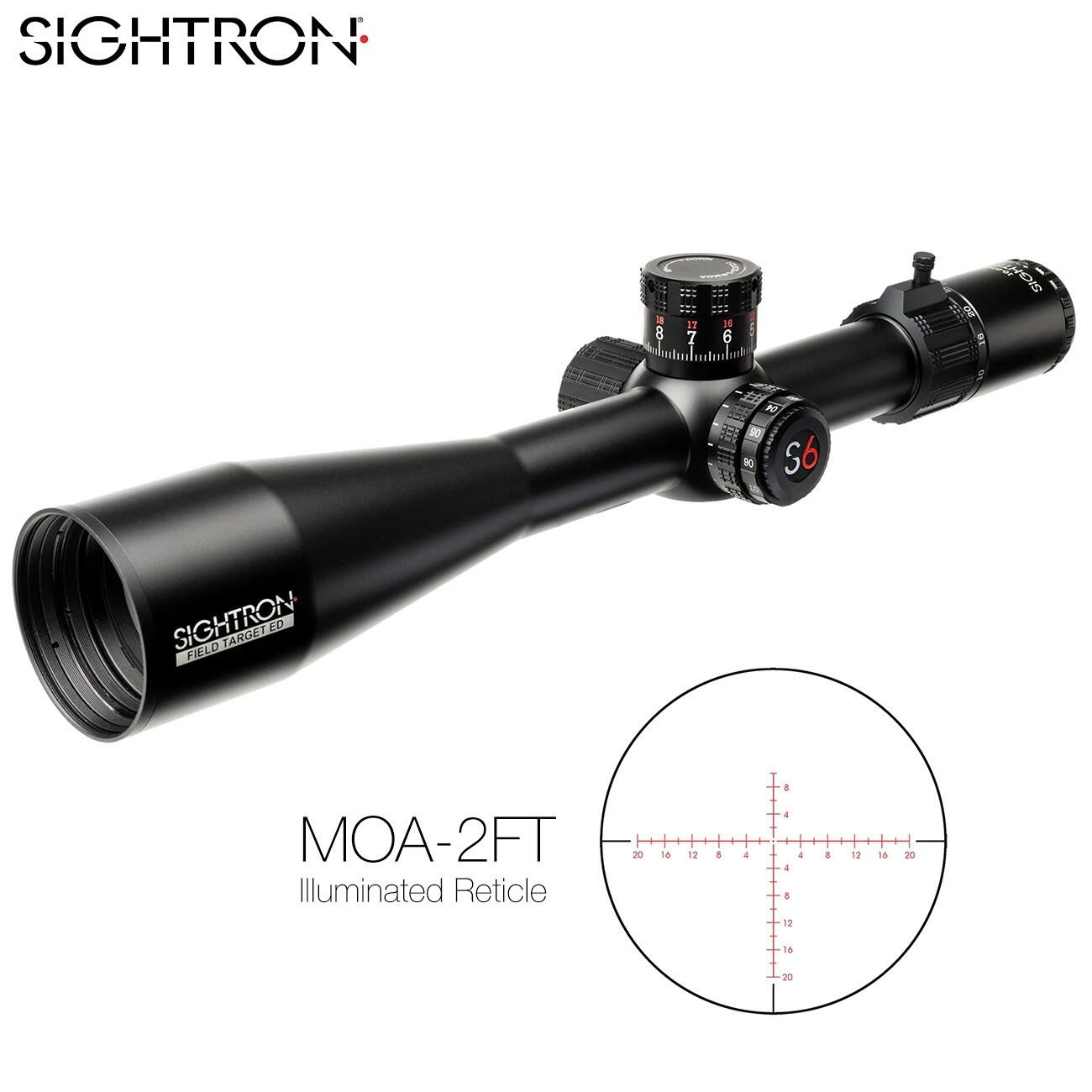 Lunette De Tir Sightron S6 10-60x56 ED FT Field Target MOA-2FT 2/6
