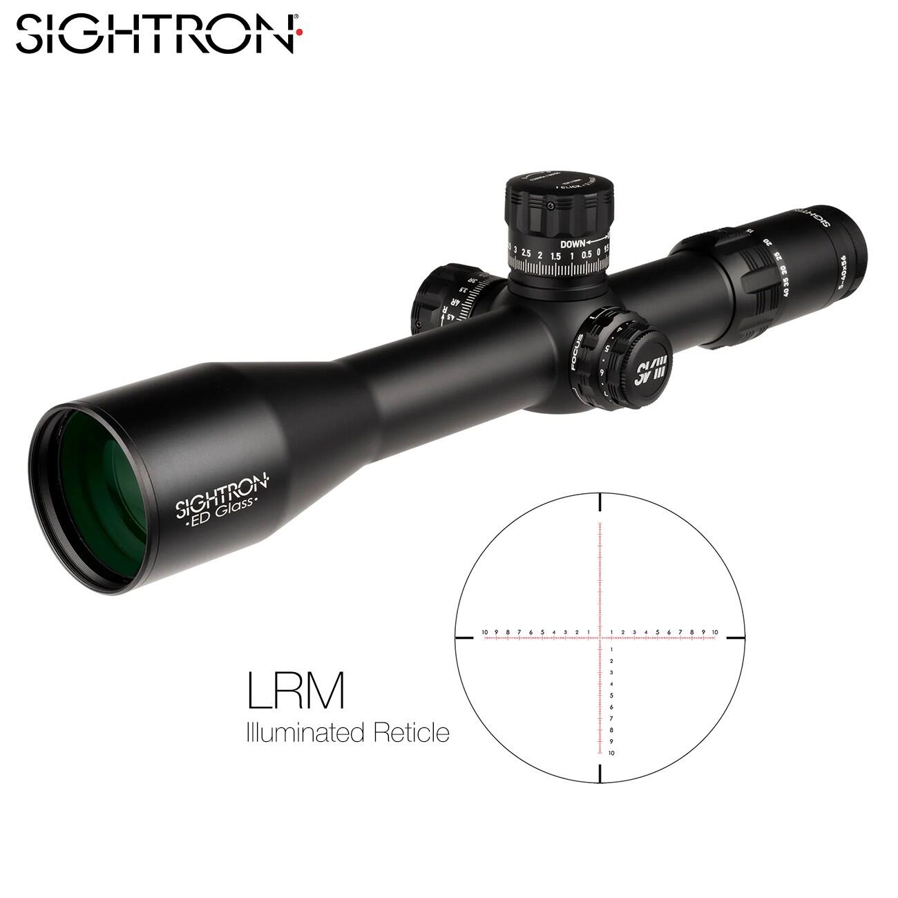 Visor Sightron SVIII 5-40x56 ED FFP IR Zero Stop LRM 2/6