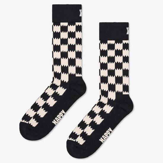Calzini Happy Socks Modello Dizzy Check Sock Colore Nero