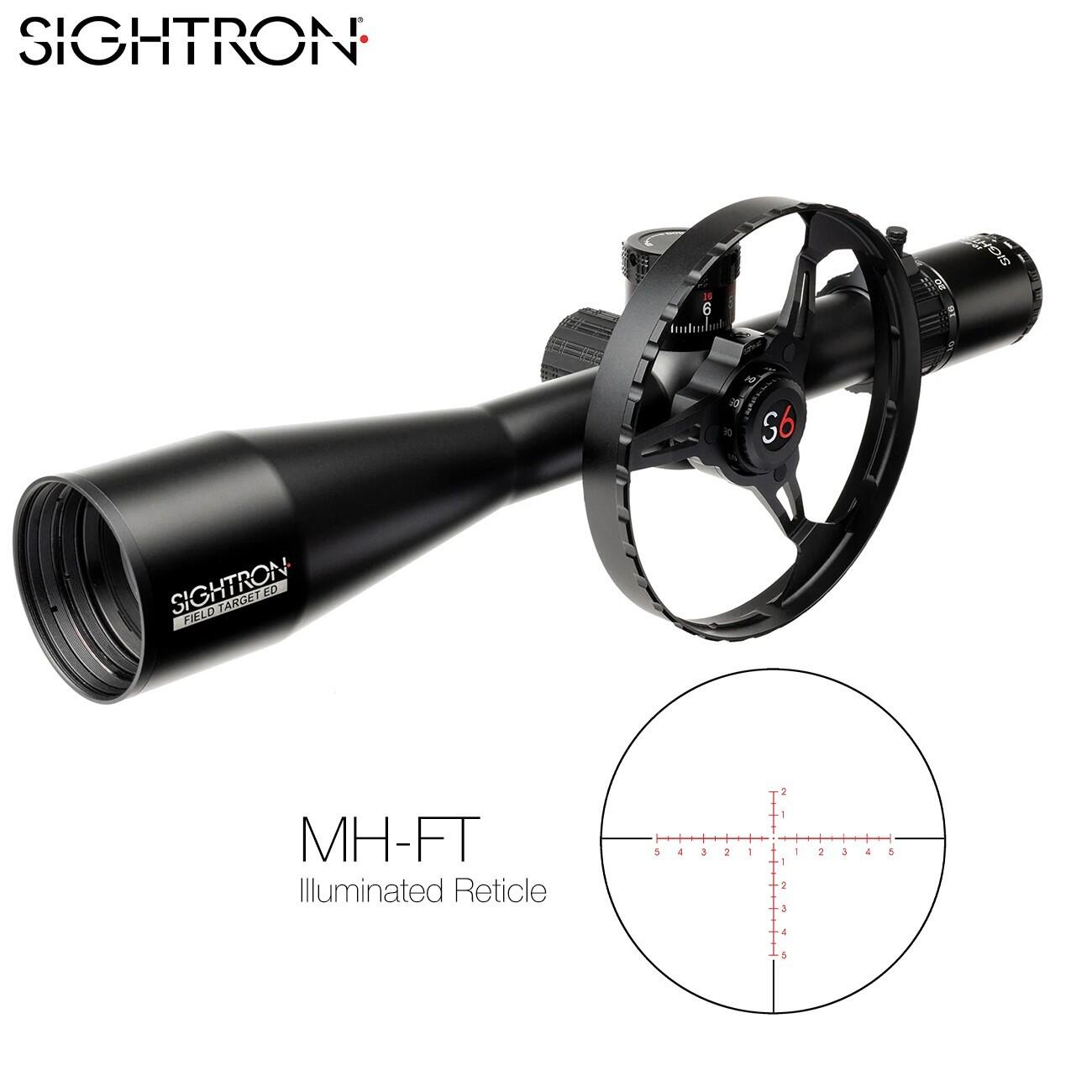 Visor Sightron S6 10-60x56 ED FT Field Target MH-FT Side-Wheel 2/6
