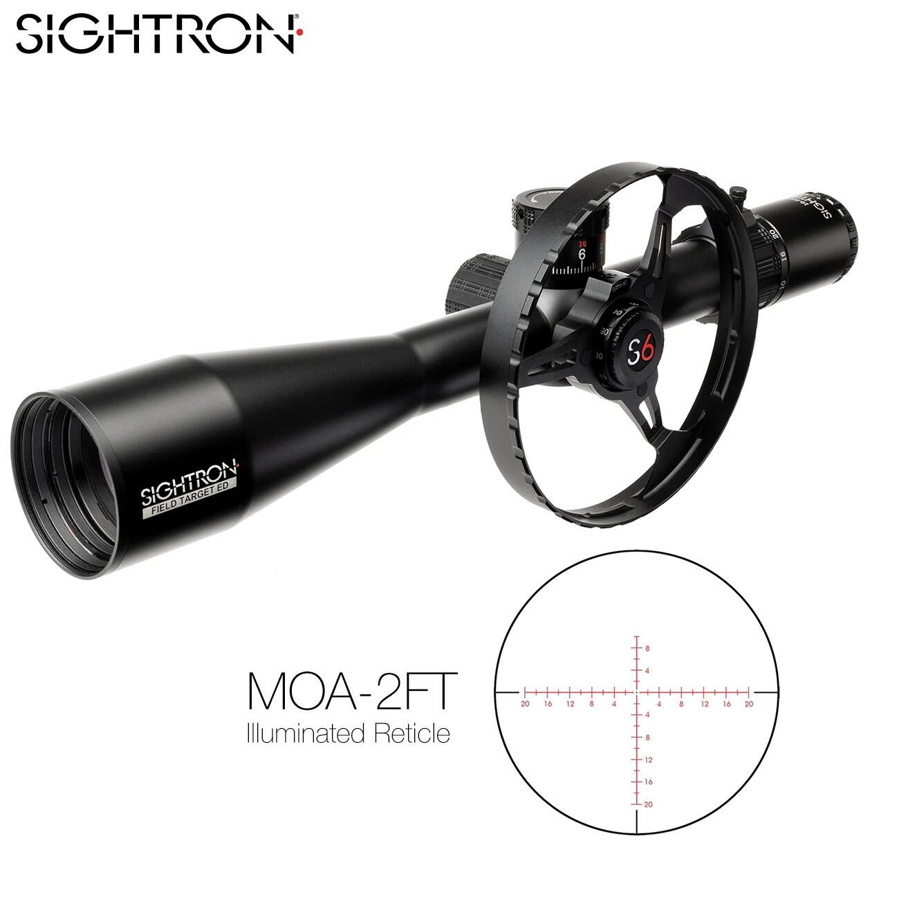 Visor Sightron S6 10-60x56 ED FT Field Target MOA-2FT Side-Wheel 2/6