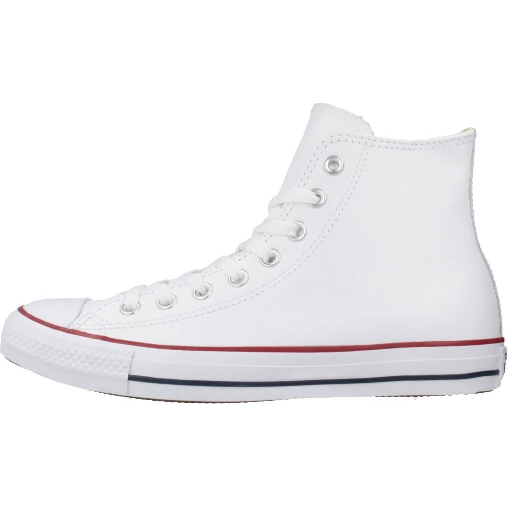 Baskets Converse Chuck Taylor HI Leather, Blanc, Unisexe 2/5