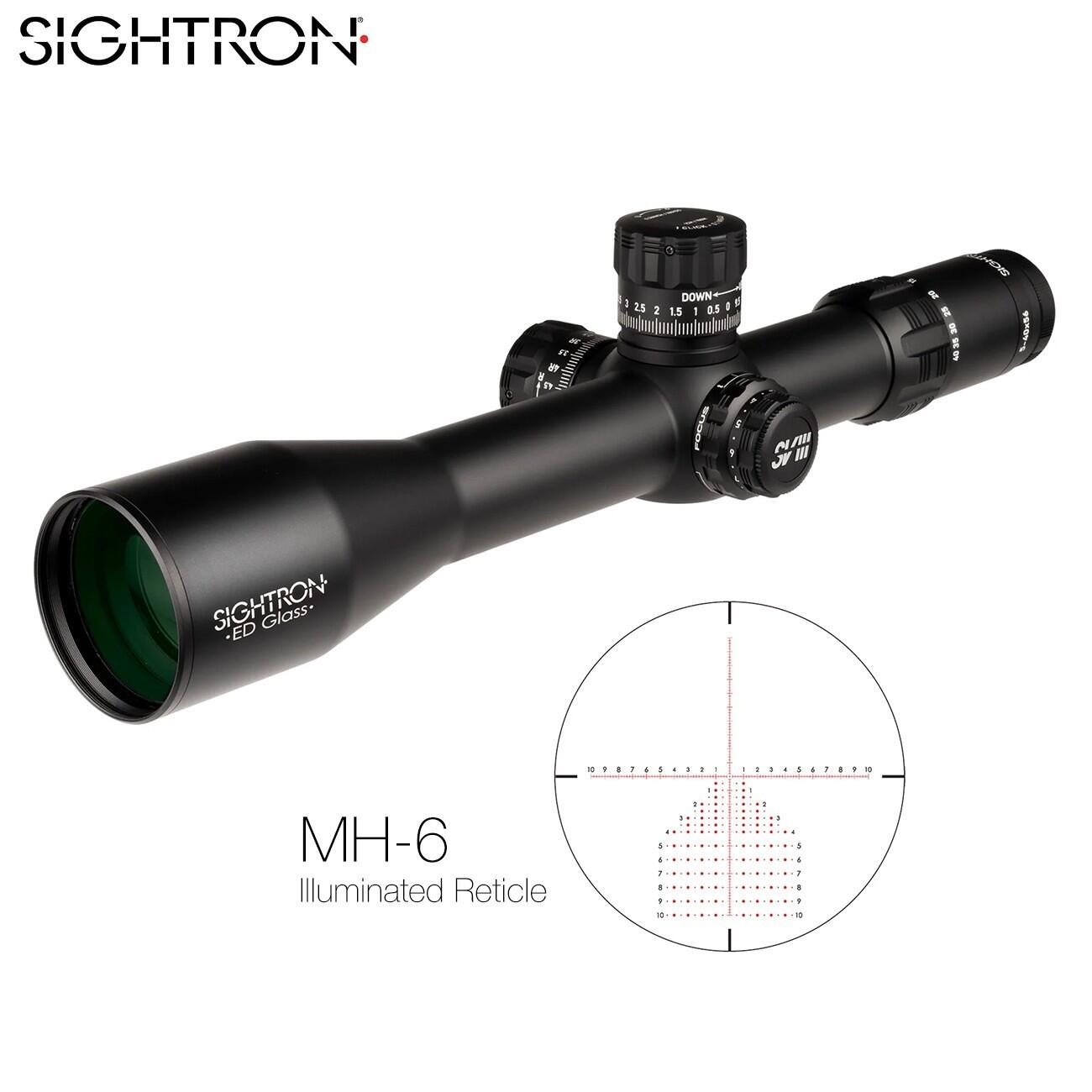 Visor Sightron SVIII 5-40x56 ED FFP IR Zero Stop MH-6 2/6