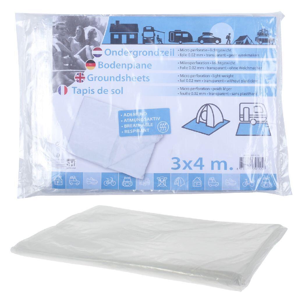 Basic-fit - Tapis De Sol En Aluminium Basic 3x4 M Transparent - Hauban De Tente - Incolore - Decathlon