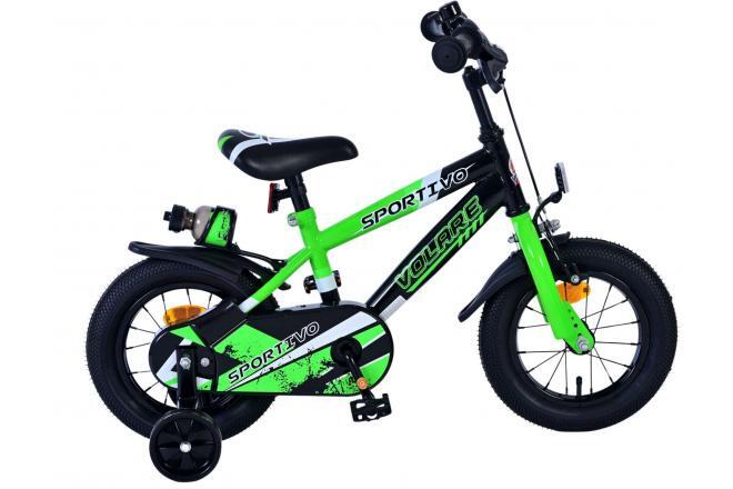 Volare Sportivo Kinderfiets - 12 Inch - Groen/Zwart 1/7