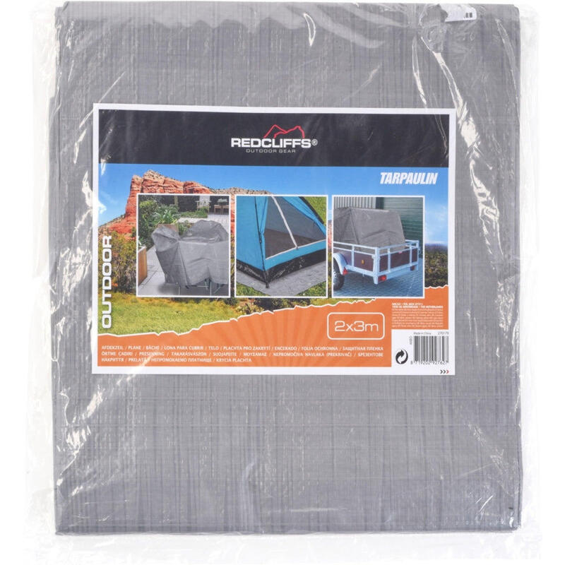 Redcliffs Bâche Grise 200x300 cm - Durable et Imperméable