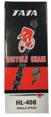 Catena Taya HL-408 Single Speed 1/2 x 3/32 112 maglie argento.
