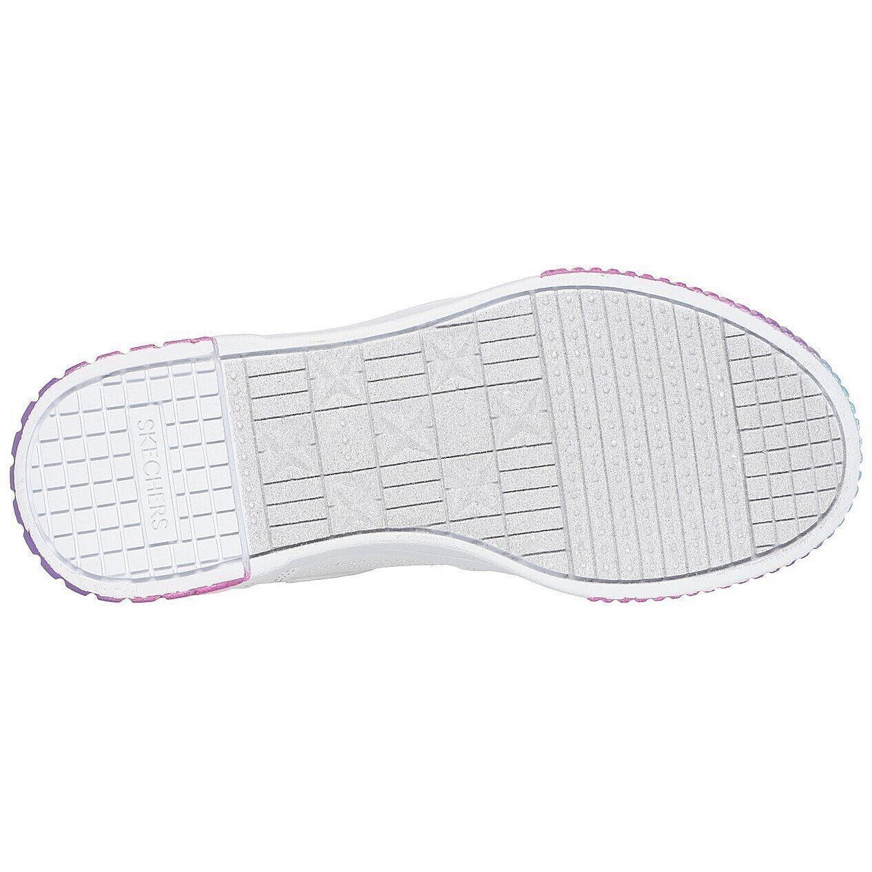 Baskets Skechers Jade, Blanc, Enfants 5/5