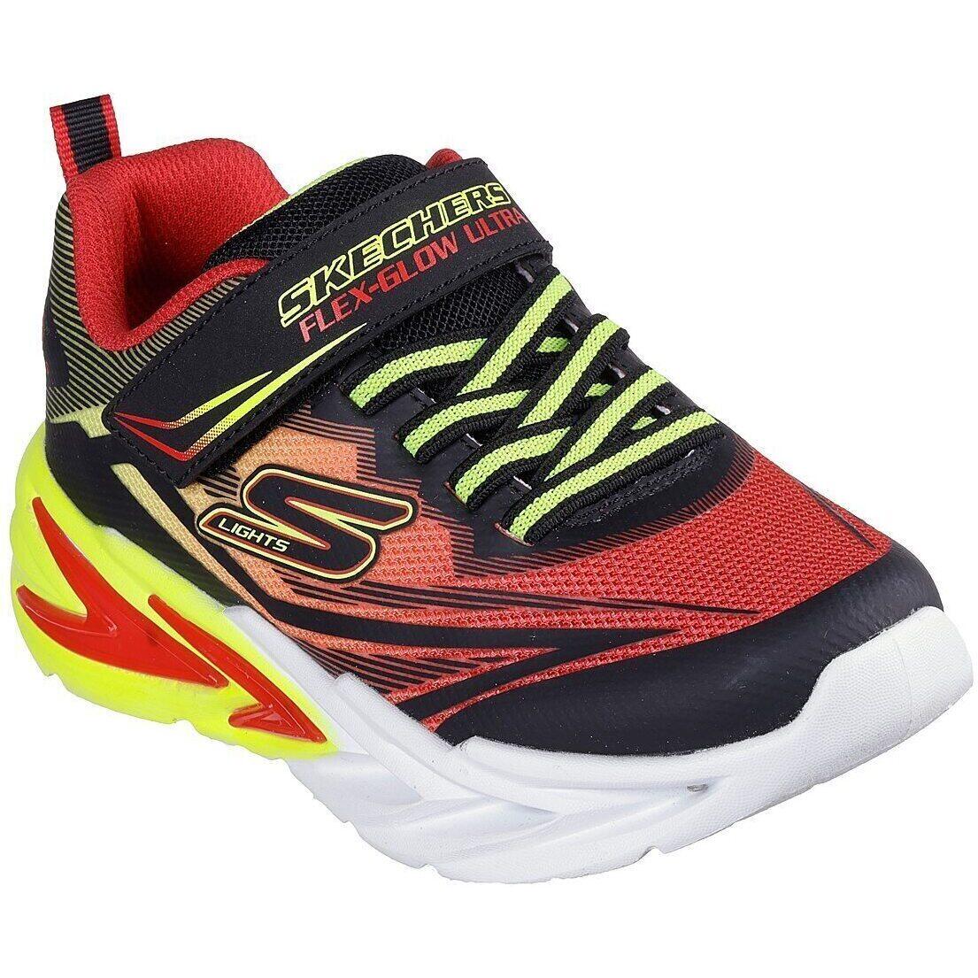 SKECHERS Turnschuhe Skechers Flex-glow Ultra, Rot, Kinder