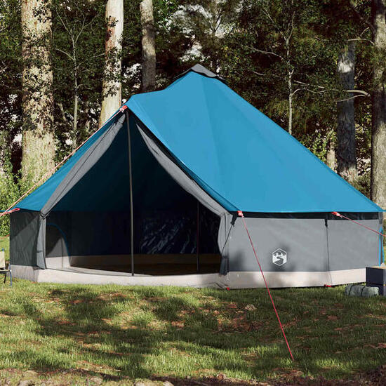 Tente Familiale pour 12 Personnes - Tipi Imperméable en Bleu