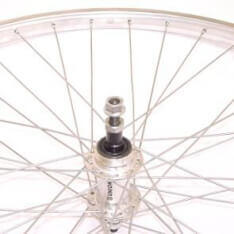 Ruota posteriore Roland 28" freewheel asse fisso cerchio alluminio AS26 14 mm