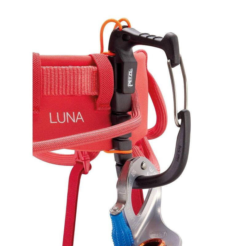 Harnaș PETZL LUNA femei Coral Red ajustabil 5 porte-matériels