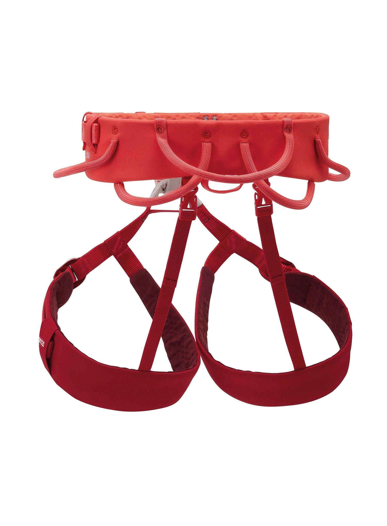 Imbraco da arrampicata PETZL Luna donna Coral Red regolabile 2/7