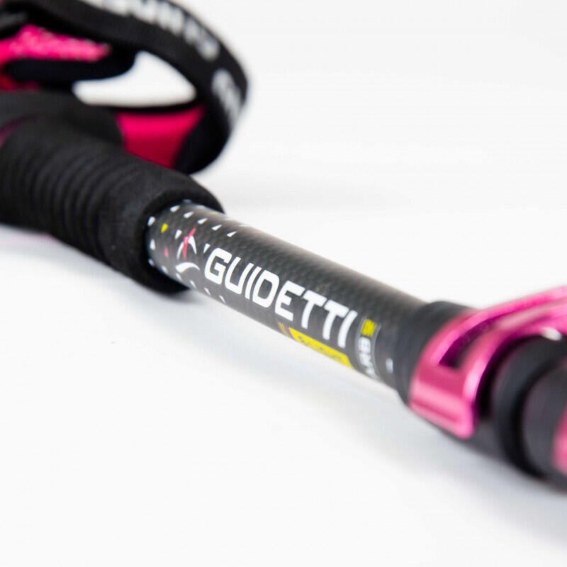 Hiking stick ruby carbon Guidetti B Light 6/7