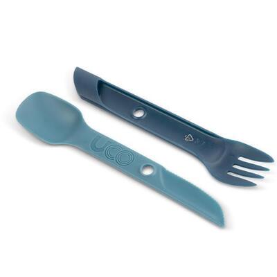 Besteck Löffel Gabel und Messer Camping Uco Switch Eco
