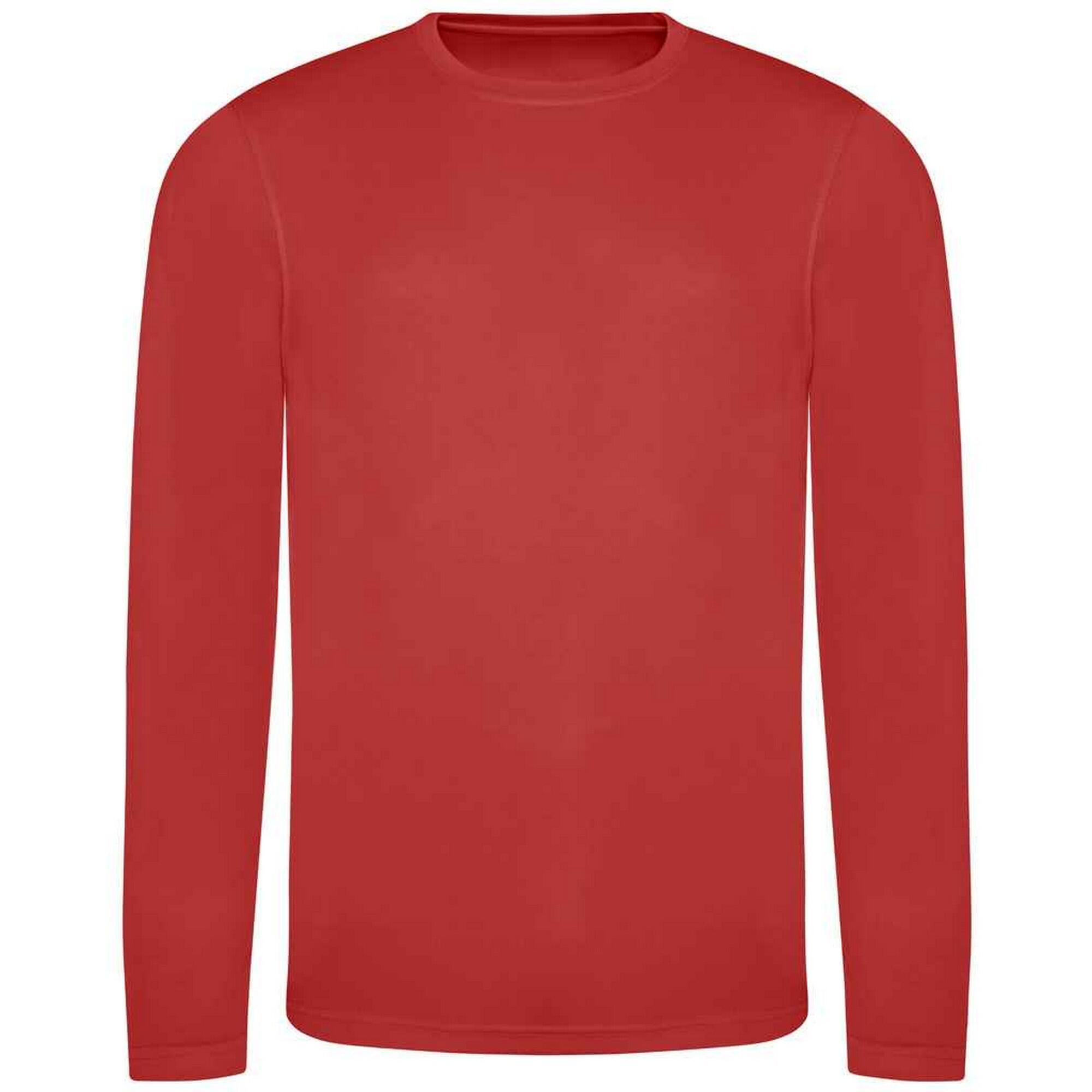 AWDis Cool Mens Moisture Wicking Long-Sleeved T-Shirt