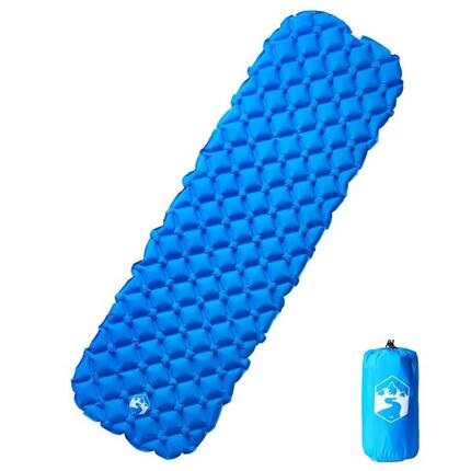 Matelas de Camping Gonflable Vidaxl 190x58x6 cm - 1 Personne Bleu