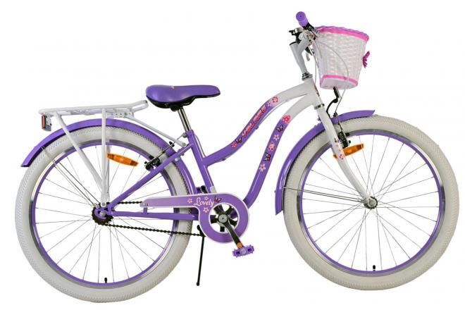 VOLARE BICYCLES Volare Kinderfiets - Meisjes - 24 Inch - Paars - Veilig