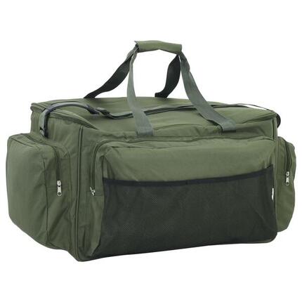 VidaXL Wasserdichte Angeltasche 600D Oxford Dunkelgrün 5 Taschen