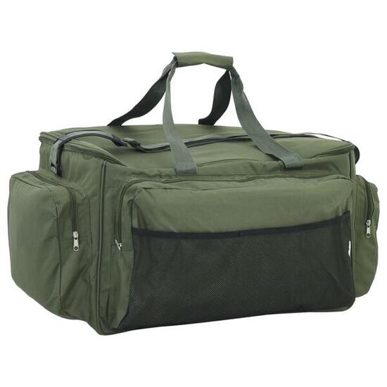 VidaXL Wasserdichte Angeltasche 600D Oxford Dunkelgrün 5 Taschen