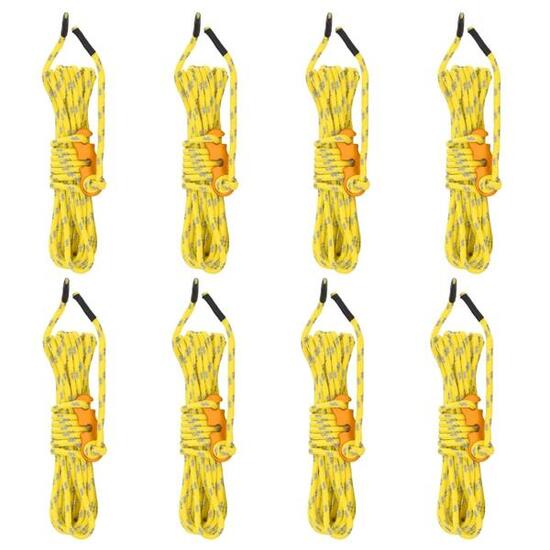 Liny odciągowe do namiotu VidaXL z napinaczami, 8 szt., 4 m x 4 mm