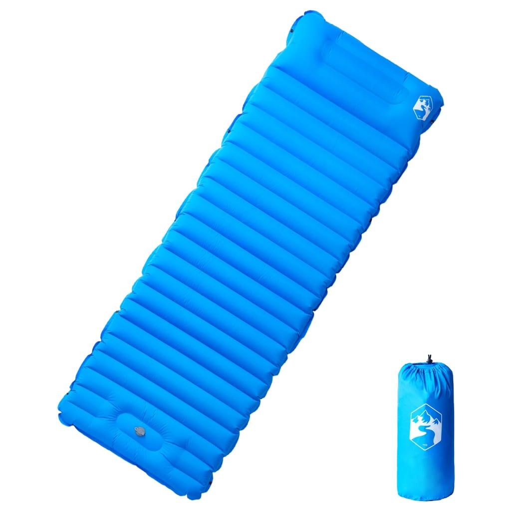 VIDAXL Vidaxl Selbstaufblasbare Campingmatratze mit Kissen - Blau