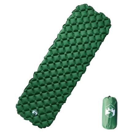 Matelas Gonflable de Camping Vidaxl 190x58x6 cm - Matelas Vert pour 1 Personne