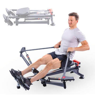 Roeimachine accord black – full-body training thuis met 12 weerstandsniveaus
