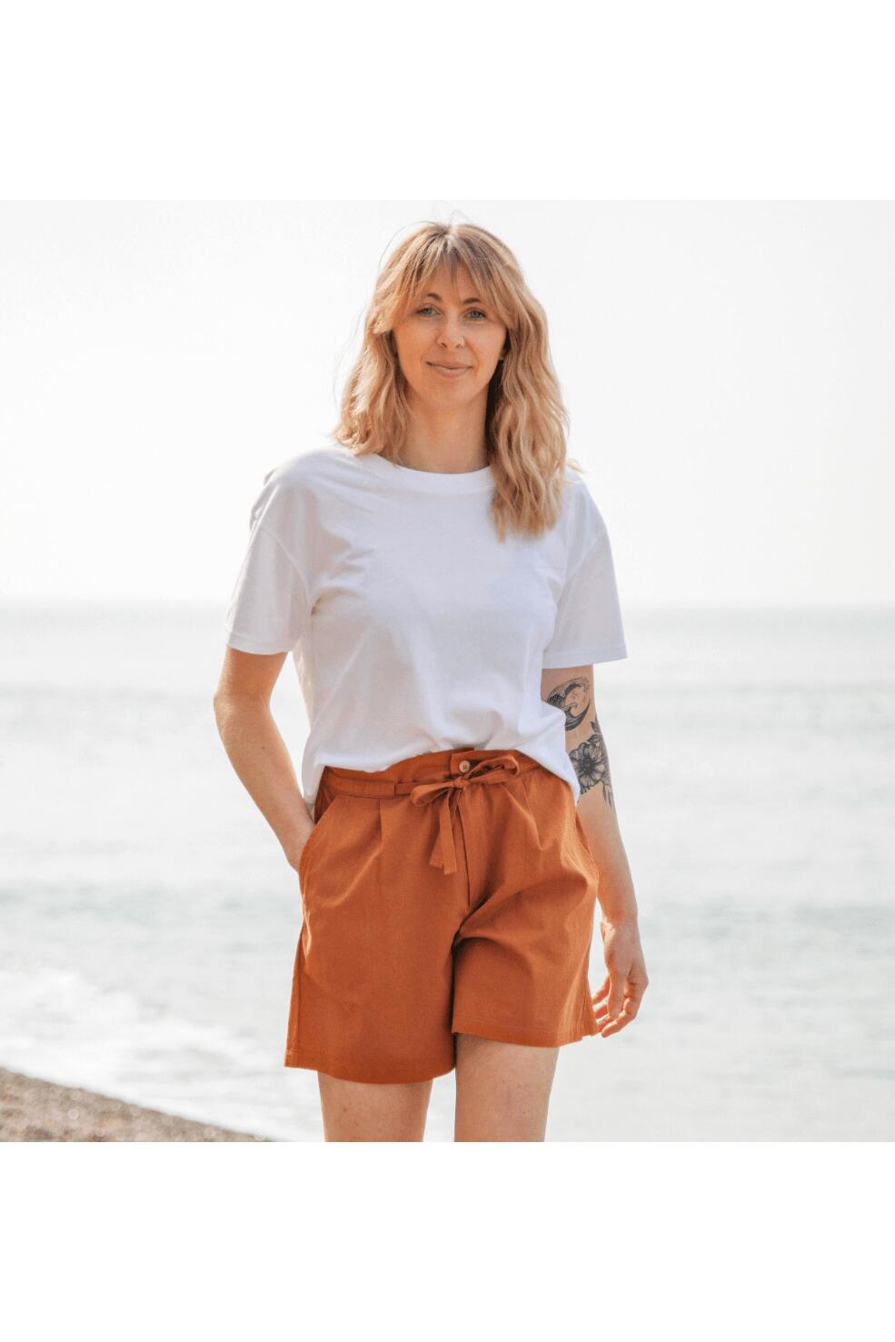 Cotton Women's Drawstring Shorts 2/3