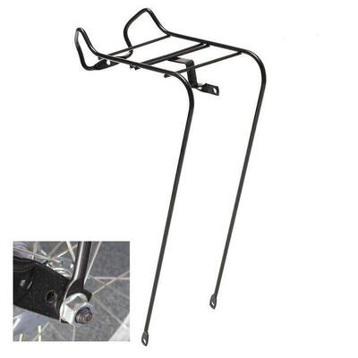PORTACESTO BICI ANTERIORE 26 CITY BIKE OLANDA SUPPORTO CESTA ATTACCO PERNO RUOTA