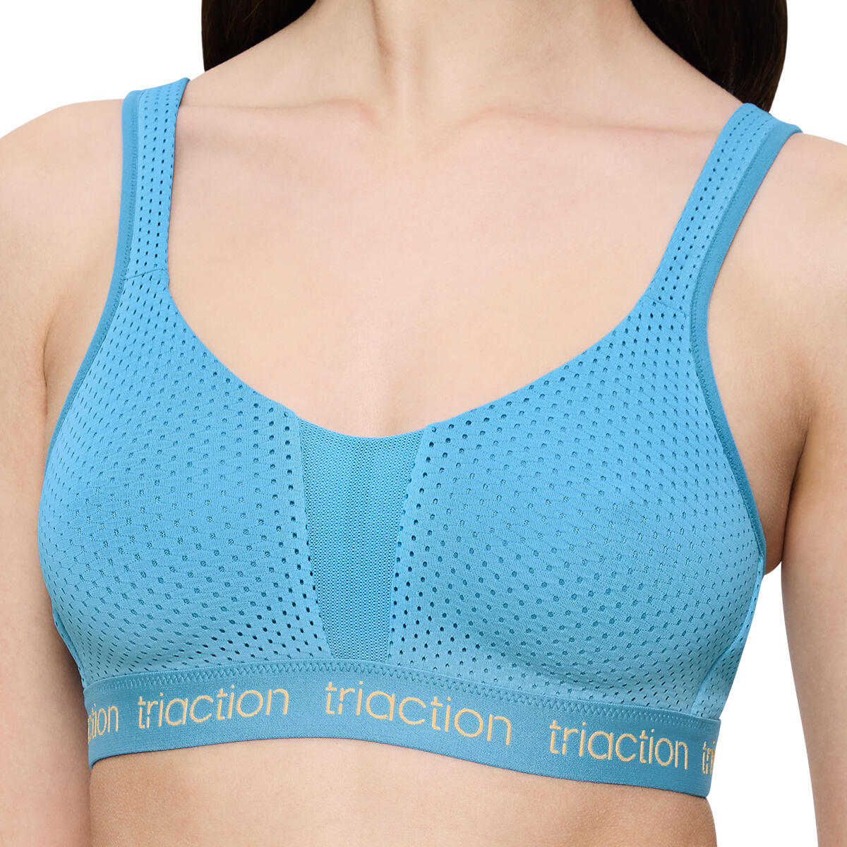 Triaction - Brassière De Sport Maintien Élevé - Energy Lite - Soutien-gorge - Bleu - 90e - Decathlon