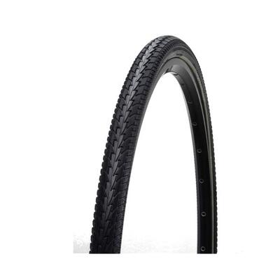 Hakuba fietsband. zwart met witte lijn. 28x1 5/8x1 3/8. etrto 37-622